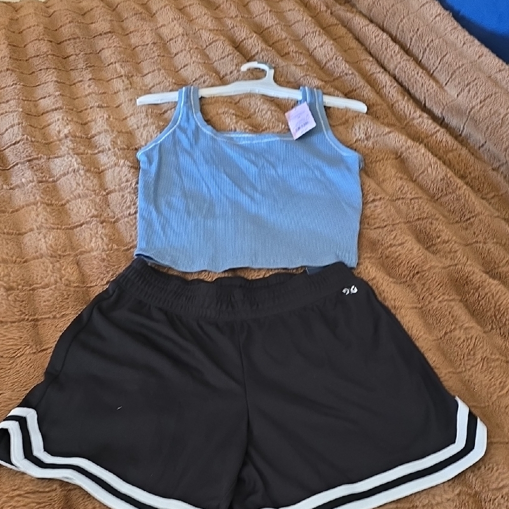 DSG Black Kids Shorts with White Trim